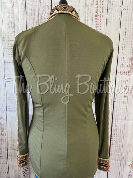 Olive Green Day Shirt Set (M)