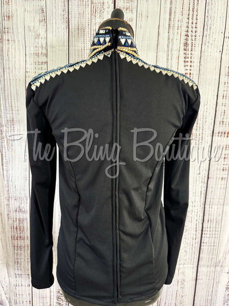 Black, Blue & Tan Horsemanship Shirt Set (S)