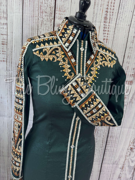 RE-ORDER Hunter Green, Rust & Tan Day Shirt Set
