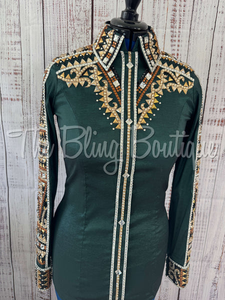 RE-ORDER Hunter Green, Rust & Tan Day Shirt Set