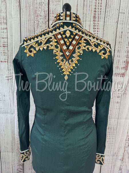 RE-ORDER Hunter Green, Rust & Tan Day Shirt Set