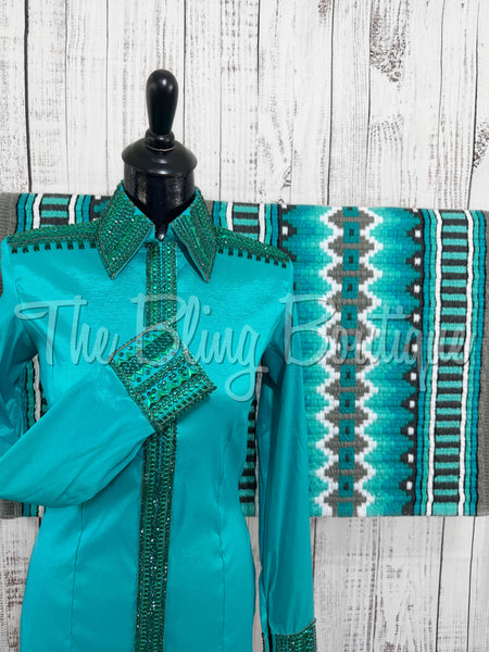 Teal Day Shirt Set (M)