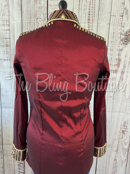 Burgundy & Tan Day Shirt Set (L)