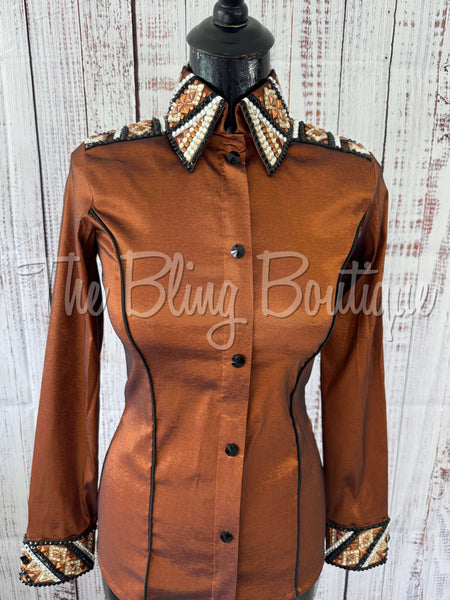 Rust, Black & Tan Day Shirt Set (XS/S)