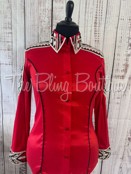 Red, Black & White Day Shirt Set (XL)