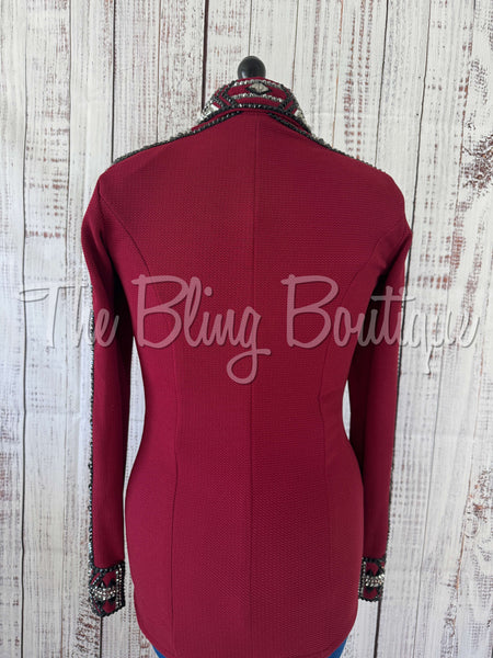 Burgundy, Gunmetal & Black Day Shirt Set (M)