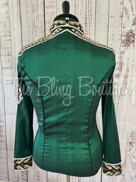 Hunter Green, Tan, Black & White Day Shirt Set (XL)