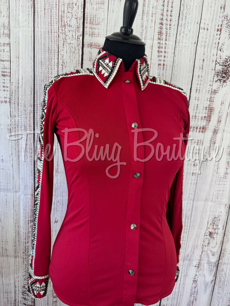 Red, Grey, Black & White Day Shirt Set (L)