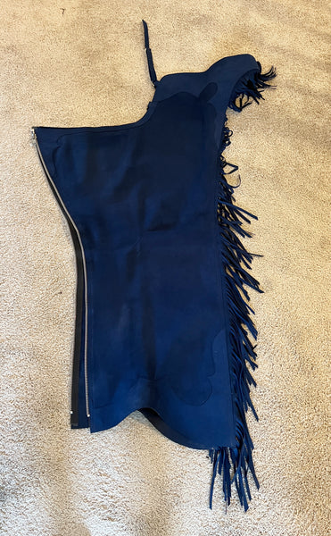 4 Piece Navy Blue Unbridled Bolero Vest Set (S)