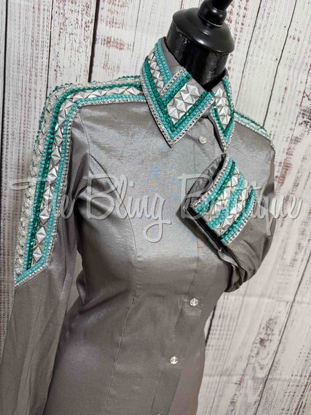 Grey, Teal & Mint Day Shirt Set (S)