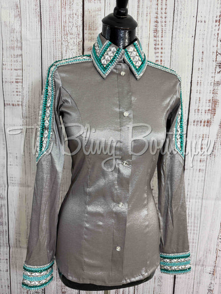 Grey, Teal & Mint Day Shirt Set (S)