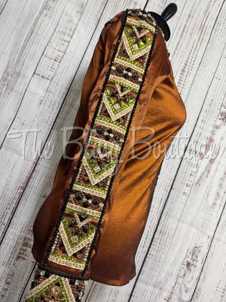Rust, Olive Green & Black Day Shirt Set (2XL)