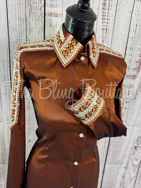 Rust & Tan Day Shirt Set (S)