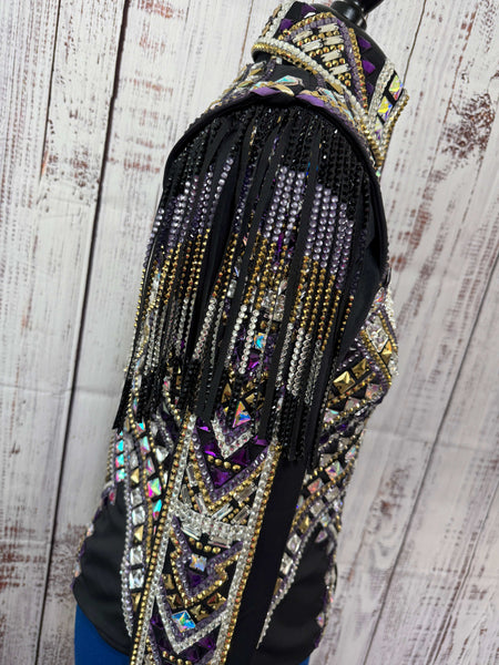 Consignment Purple & Gold 3 Piece Vest Set (XL)