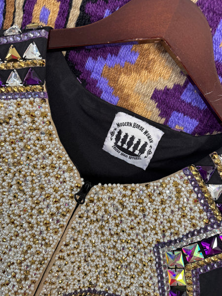 Consignment Purple & Gold 3 Piece Vest Set (XL)