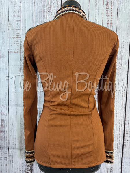 Terracotta, Rust, Tan & Black Day Shirt Set (S)