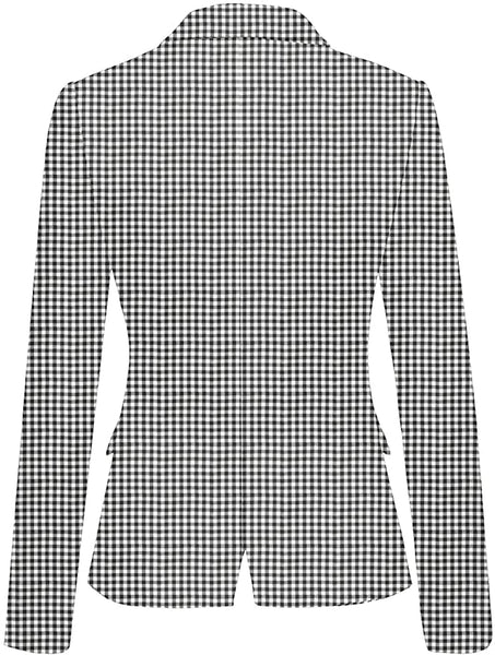 Black & White Plaid Blazer