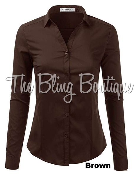 (Multiple Colors Available) Button Down Shirt