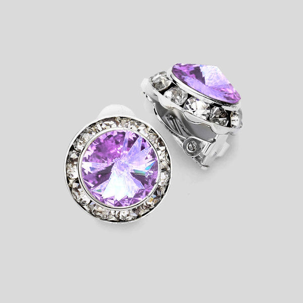 Clip On Crystal Earrings