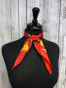 Red Colorful Horse Scarf