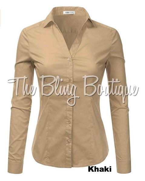 (Multiple Colors Available) Button Down Shirt