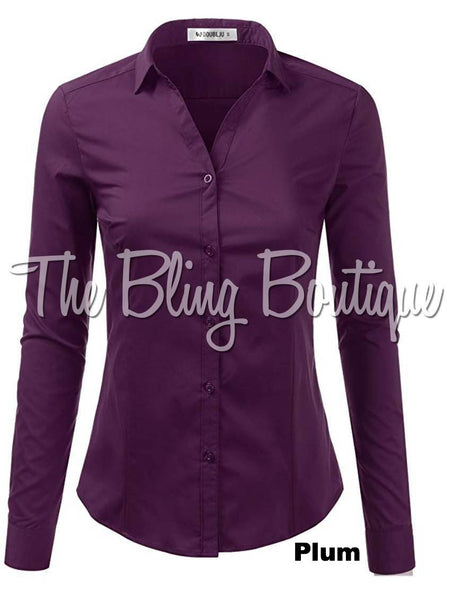 (Multiple Colors Available) Button Down Shirt