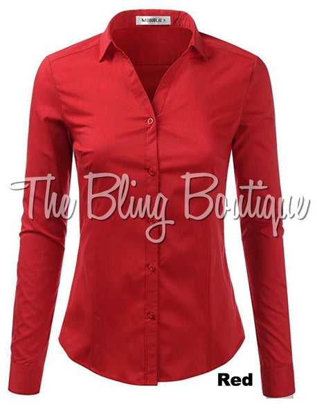 (Multiple Colors Available) Button Down Shirt