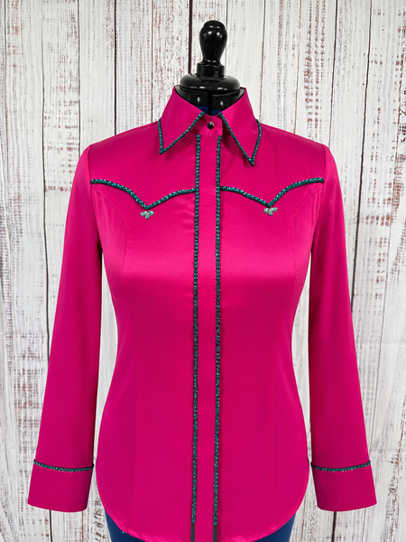 RHC SALE SHIRT - Fuchsia & Teal (Medium)