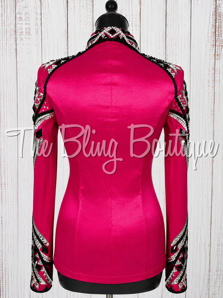 Hot Pink, Black, Charcoal & White Day Shirt Set (Small)