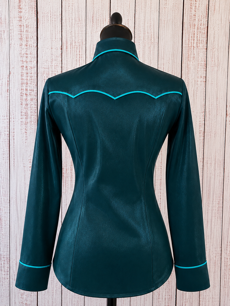 RHC SALE SHIRT - Dark Teal Green & Teal (large)