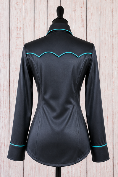 RHC SALE SHIRT - Black & Turquoise (large)