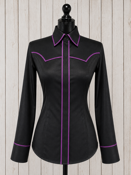 RHC SALE SHIRT - Black & Grape (small)