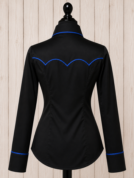 RHC SALE SHIRT - Black & Royal Blue (Medium)