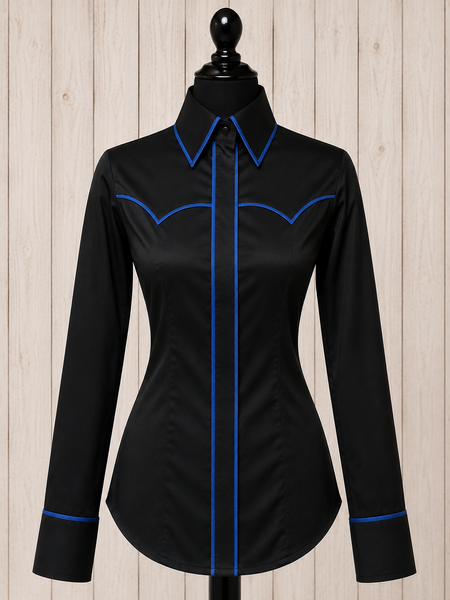RHC SALE SHIRT - Black & Royal Blue (Medium)