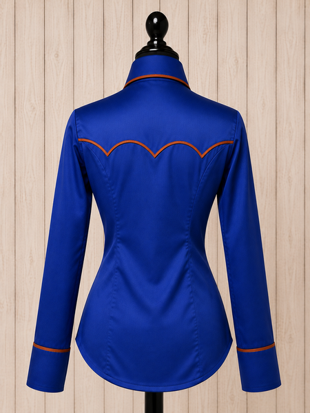 RHC SALE SHIRT - Royal Blue & Rust (Medium)