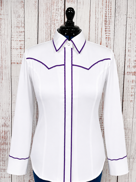 RHC SALE SHIRT - White & Purple (XL)