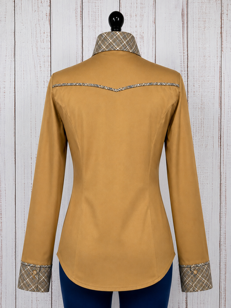 RHC SALE SHIRT - Caramel & Olive Plaid Cotton (XL)