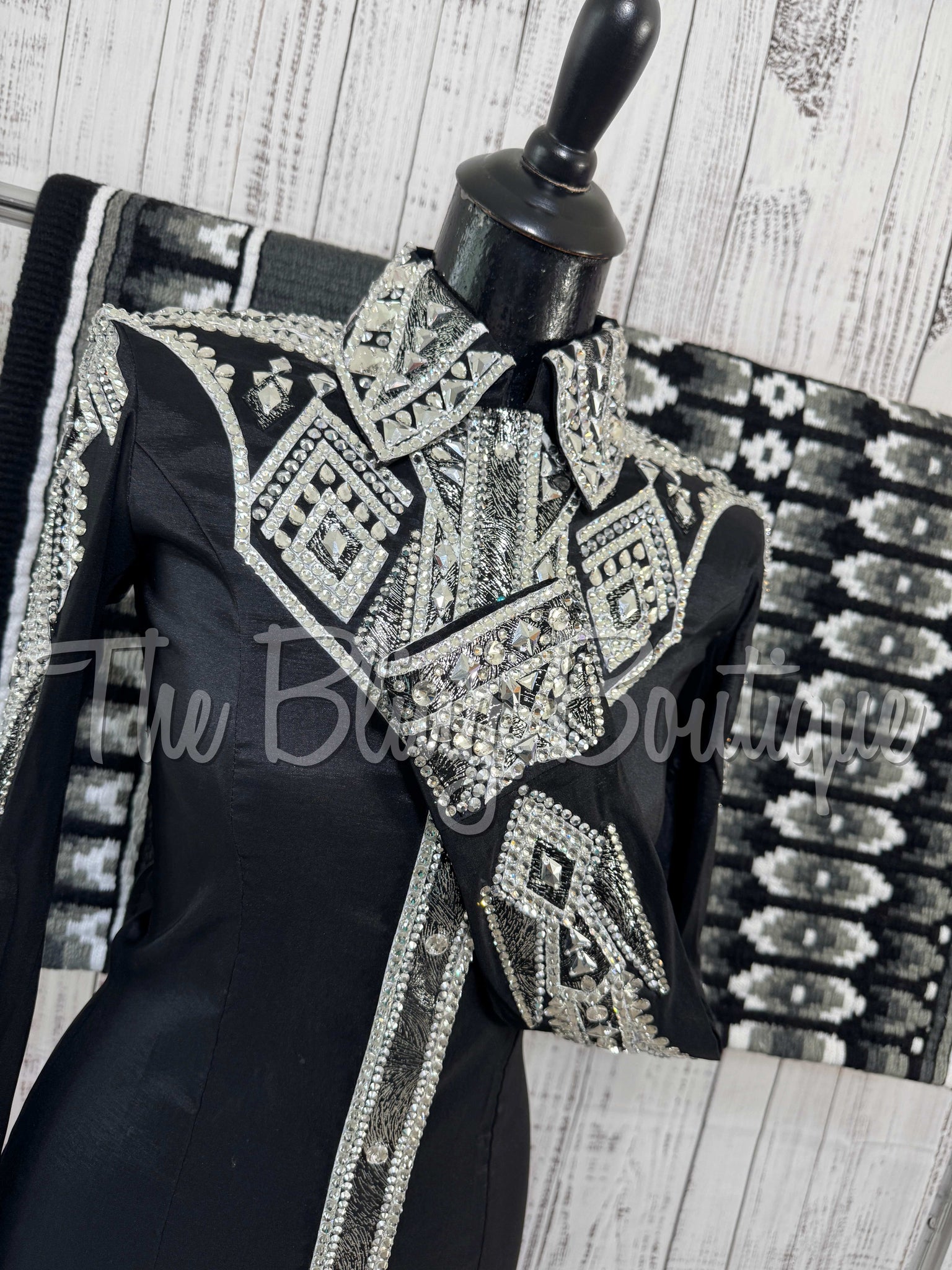 RE-ORDER Black, Silver & Grey Day Shirt Set (Choose Your Size)