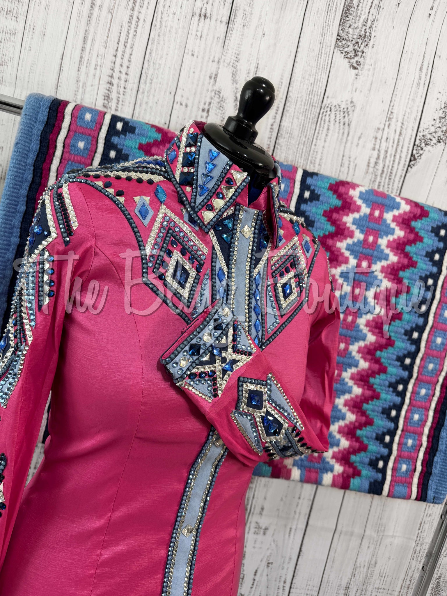 RE-ORDER Pink & Periwinkle Day Shirt Set (Choose Your Size)