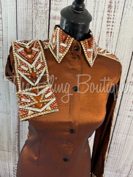 Rust & Tan Day Shirt Set (S)