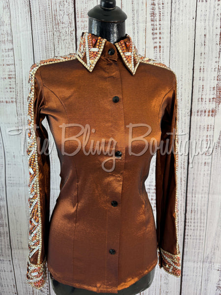 Rust & Tan Day Shirt Set (S)