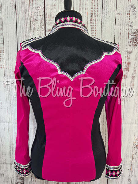 Fuchsia, Black & White Day Shirt Set (XL)