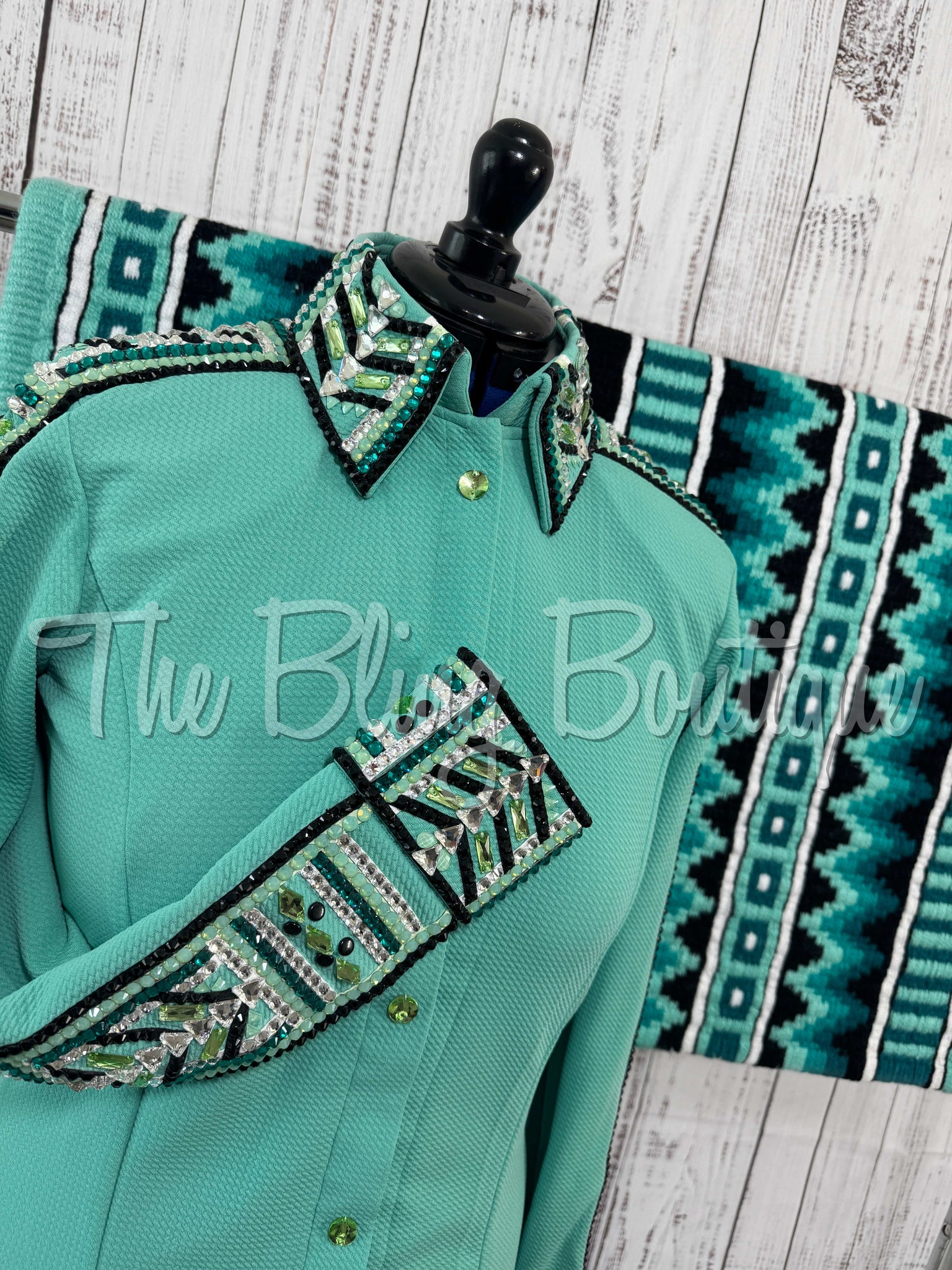 Mint & Teal Day Shirt Set (L)