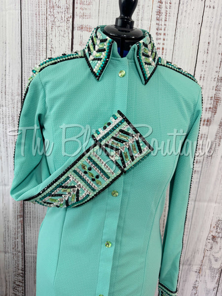 Mint & Teal Day Shirt Set (L)