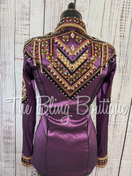 RE-ORDER Plum, Bronze, Tan & Black Day Shirt Set (Choose Your Size)
