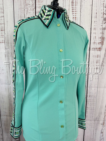 Mint & Teal Day Shirt Set (L)