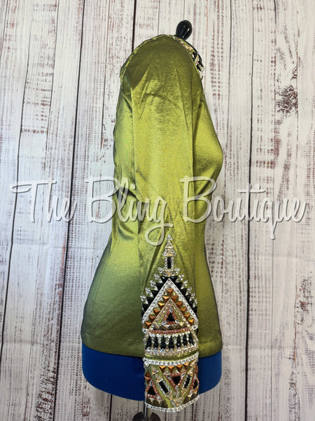 RE-ORDER Olive Green, Tan, Copper, Black & White Day Shirt Set (Choose Your Size)