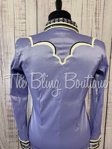Lavender, Black & White Day Shirt Set (2XL)