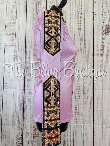 Lilac, Copper, Tan & Black Day Shirt Set (Medium)