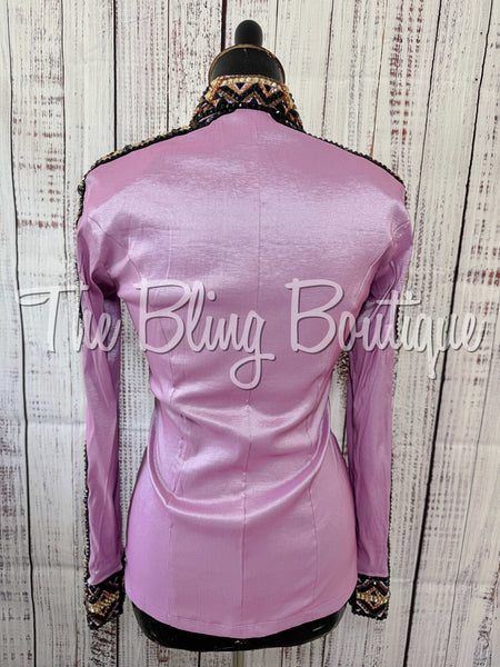 Lilac, Copper, Tan & Black Day Shirt Set (Medium)